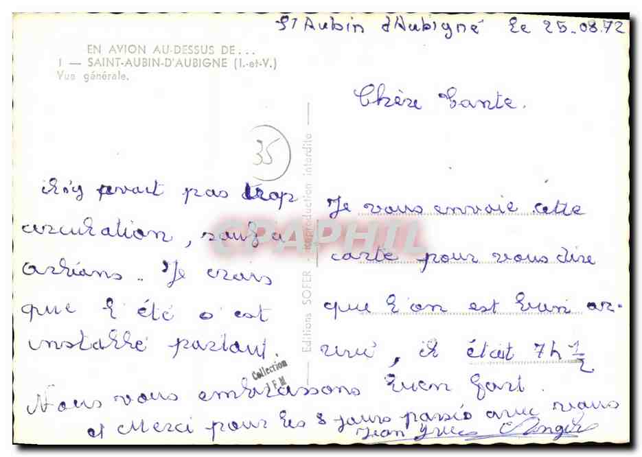 Saint-Aubin-d'Aubigne — vue générale — Éditions SOFER — Reverso
