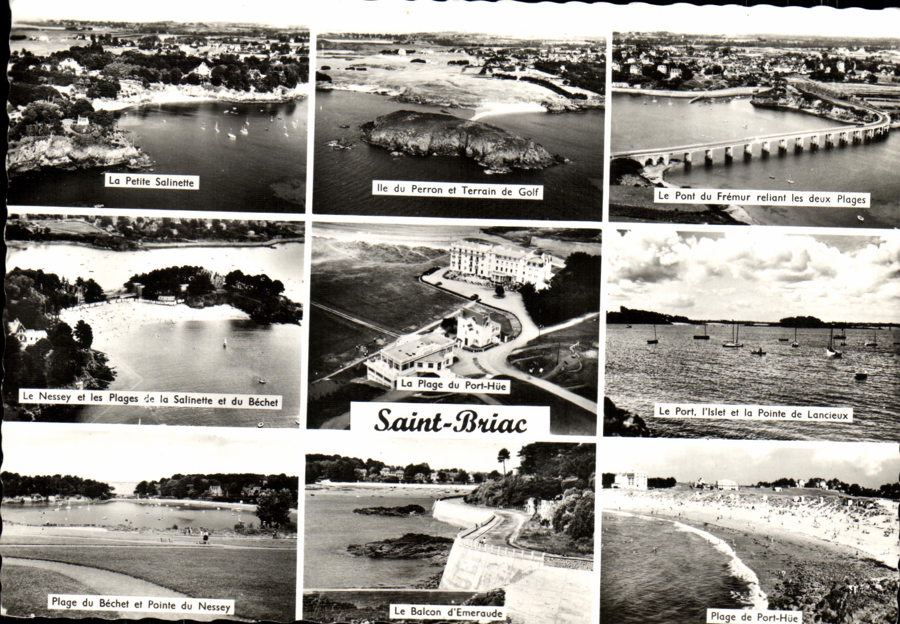 Saint-Briac — Vue panoramique des plages et sites — Éditions ARTAUD PÈRE ET FILS, NANTES - Anverso
