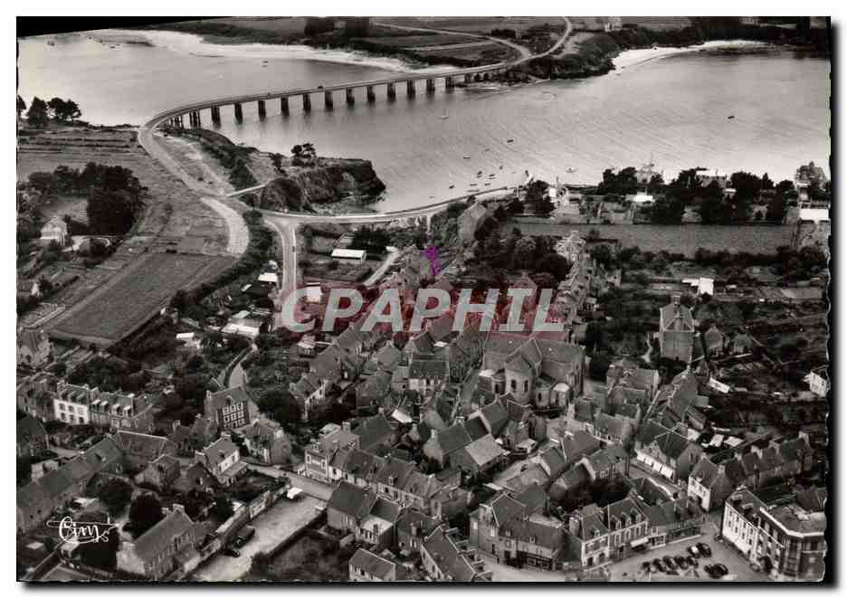 St-Briac-sur-Mer — Vue aérienne du centre et du pont du Frémur — Éditions Imp. Combler