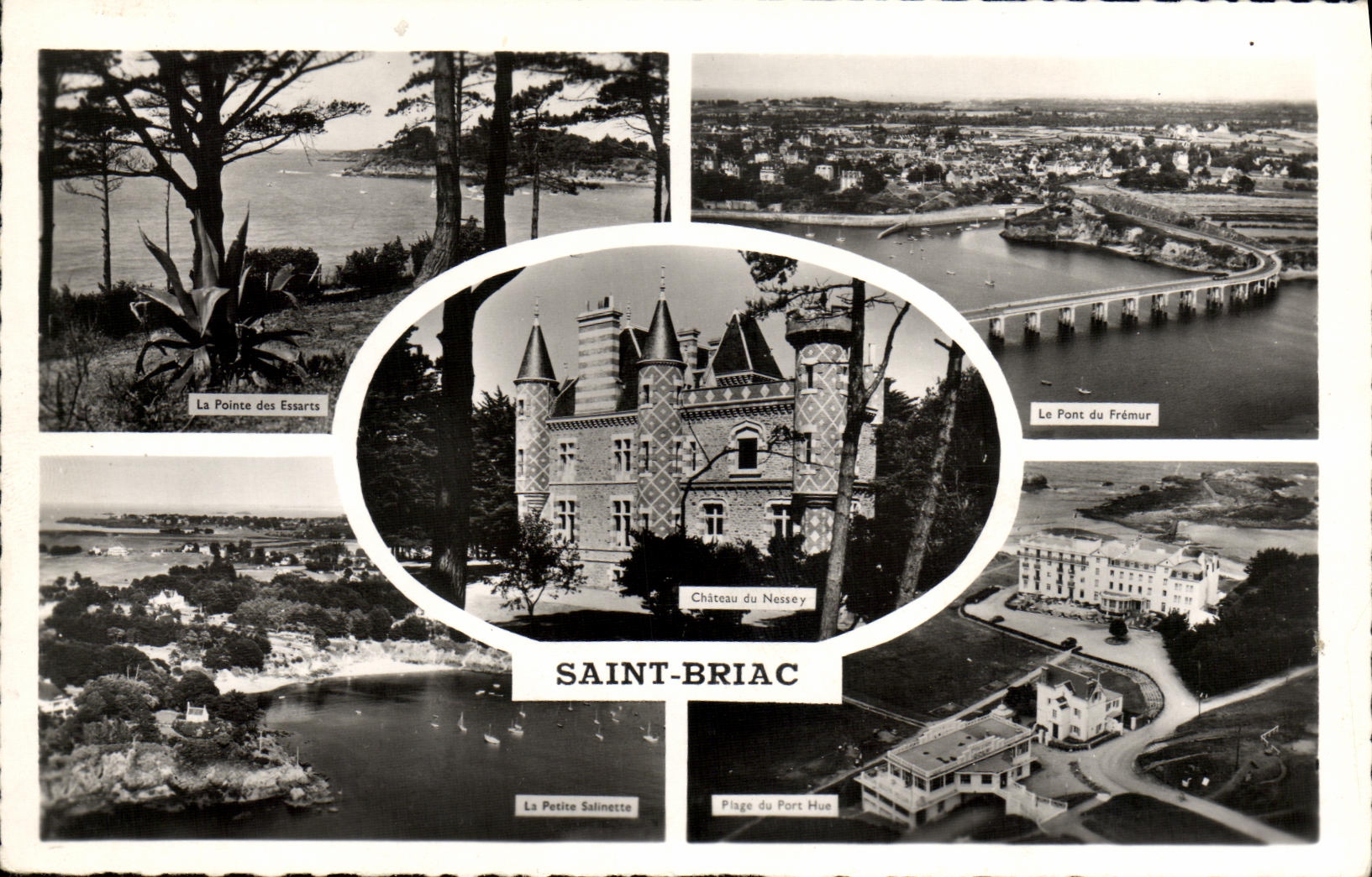 Saint-Briac — Vue panoramique avec château et pont — Éditions Gaby