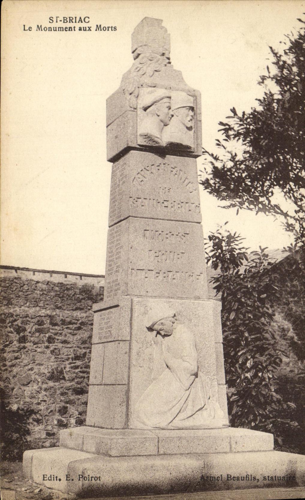 St-Briac — Le Monument aux Morts — Edit. E. Poirot
