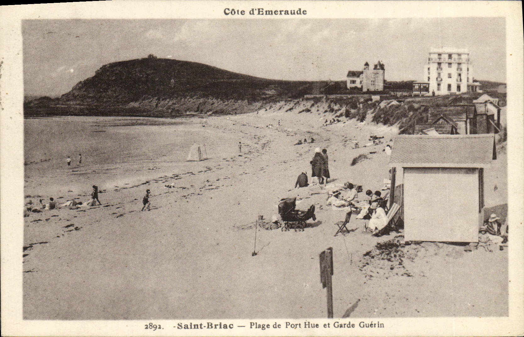 Saint-Briac — Plage de Port Hue et Garde Guérin — Côte d'Émeraude