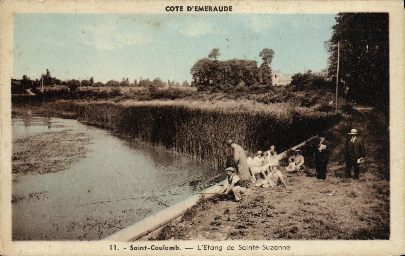 Saint-Coulomb — L'Étang de Sainte-Suzanne — Édition Mény, Rennes