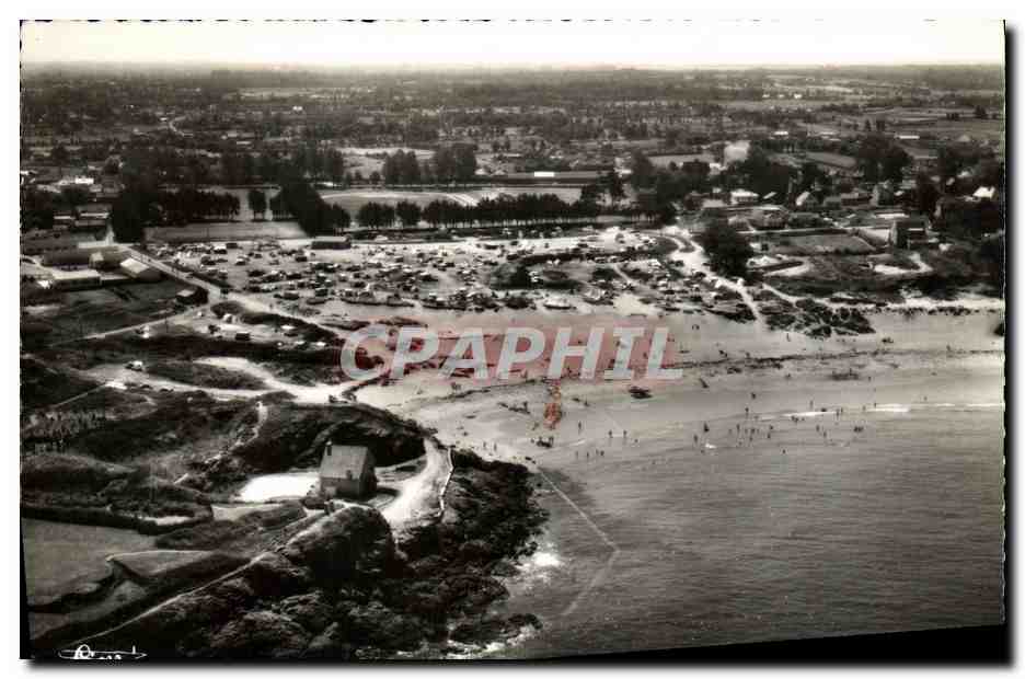 CPM Dinard St Enogat Le terrain de camping et le plage de Port Blanc 