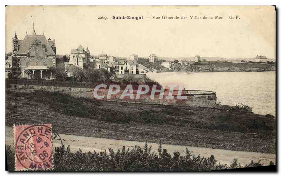 Saint-Enogat — Vue Générale des Villas de la Mer — G. F. n°2269