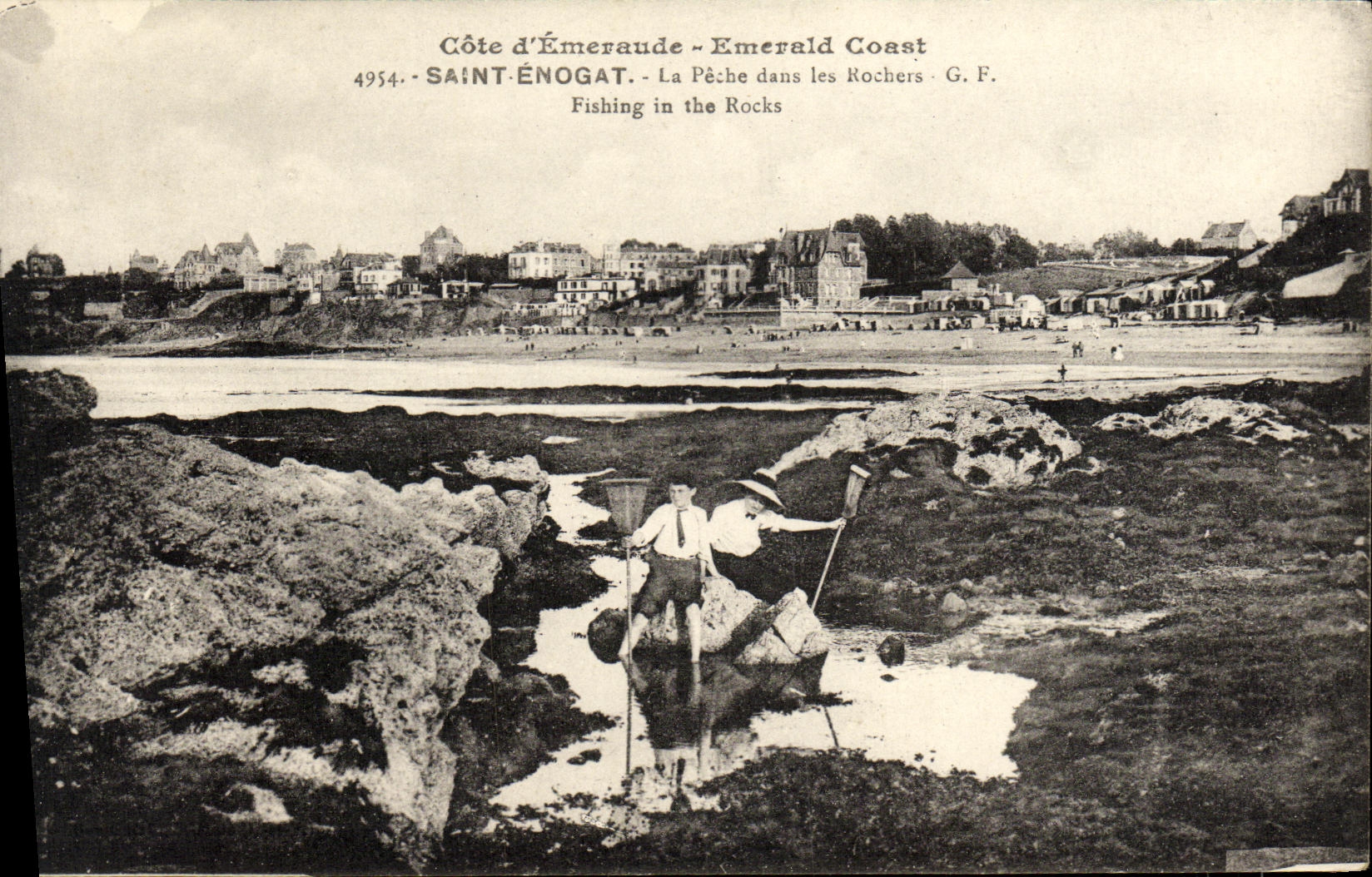 Saint-Énogat — Pêche dans les Rochers — G. F. n° 4954