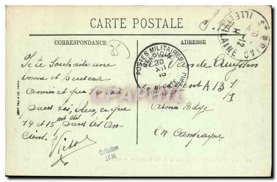 Saint-Briac — Port-Hue et la Garde Guérin — LL. n°62 — Reverso