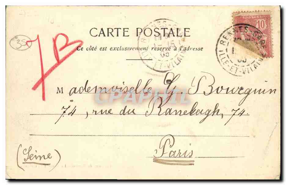 Environs de Rennes - La Rance à St-Germain - Wernat-Lefranc, Rennes — Rückseite