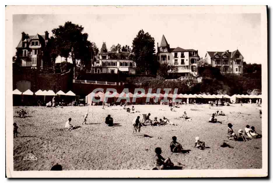 CPA St Lunaire Les Villas et la Plage