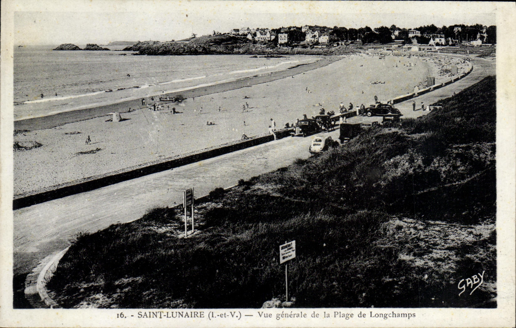 SAINT-LUNAIRE (I.-et-V.) — Vue générale de la Plage de Longchamps — Saby
