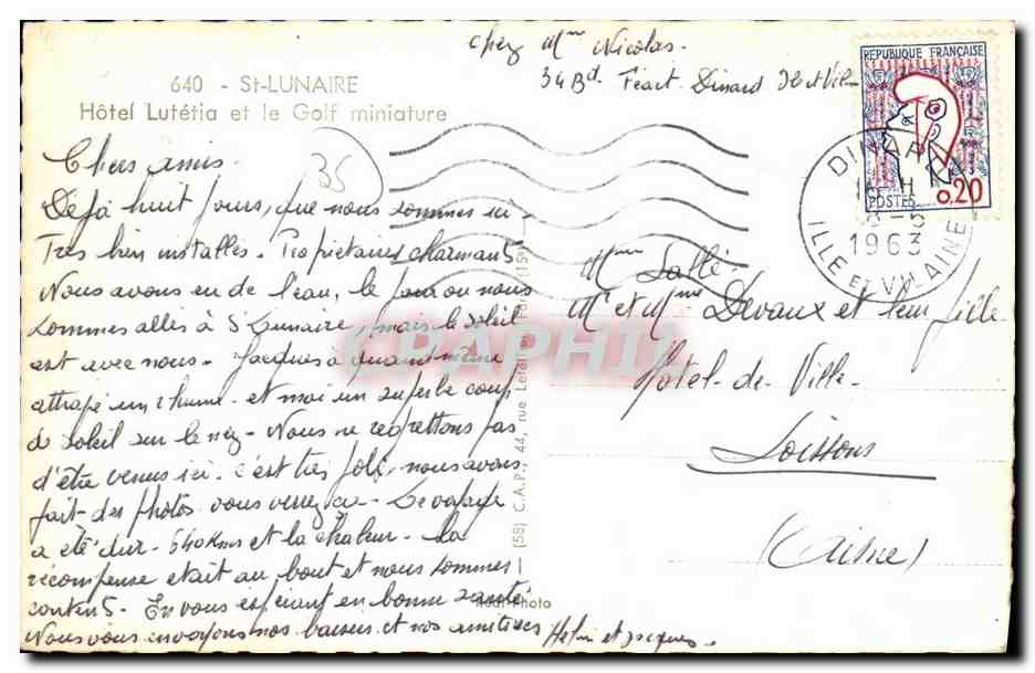 Hôtel Lutétia — Golf miniature — St-Lunaire — Reverso