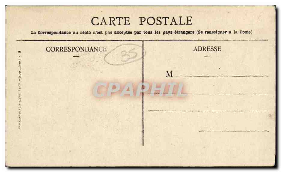 CPA St Lunaire Pointe du Decolle — Verso