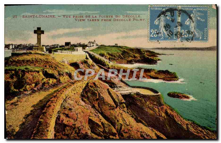 CPA Saint Lunaire Vue prise de la Pointe du Decolle