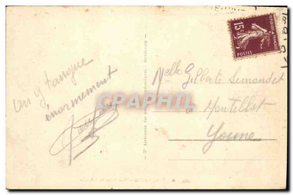 CPA St Lunaire Vue vers le Decolle — Verso