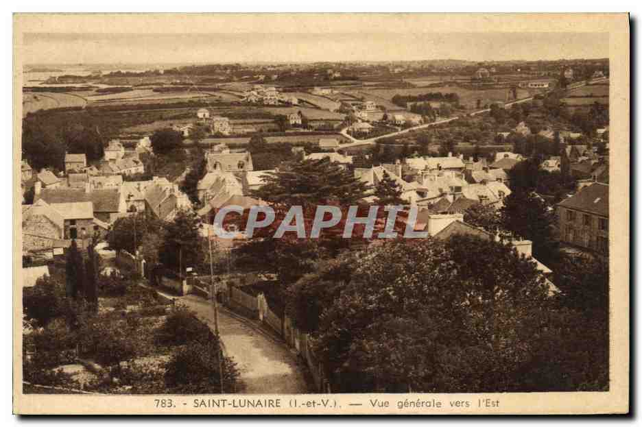 CPA Saint Lunaire Vue gnerale vers l Est