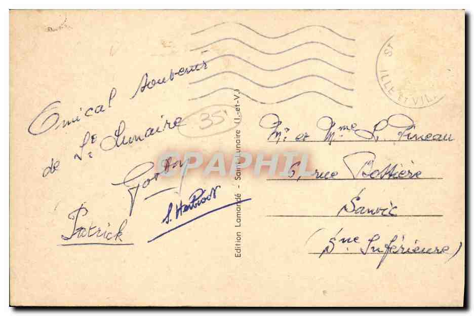 CPA Saint Lunaire Vue gnerale vers l Est — Verso