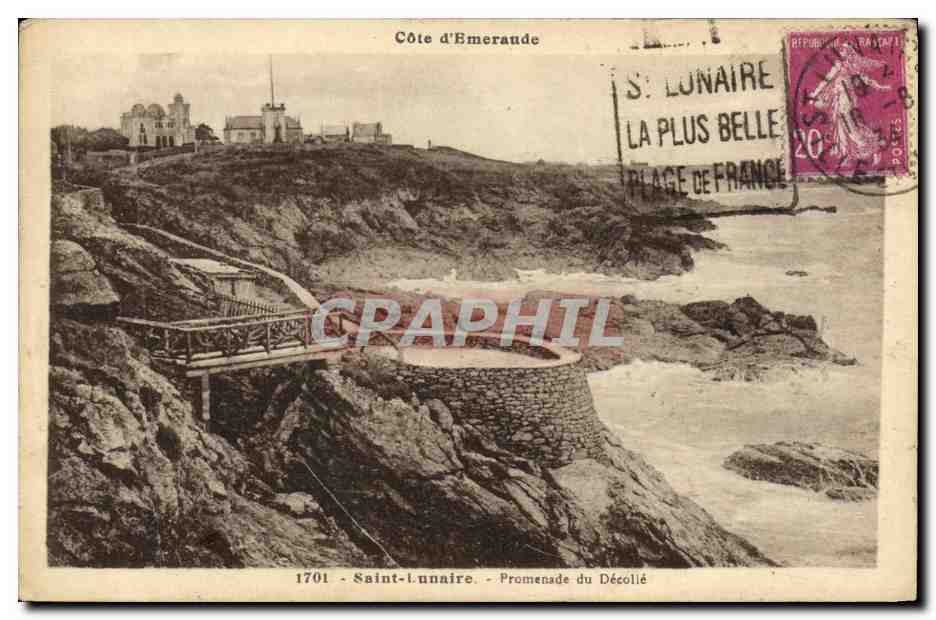 CPA Saint Lunaire Promenade du Decolle