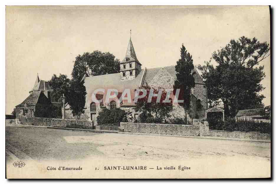 Saint-Lunaire — La vieille Église — Éditeur ELD, n°1