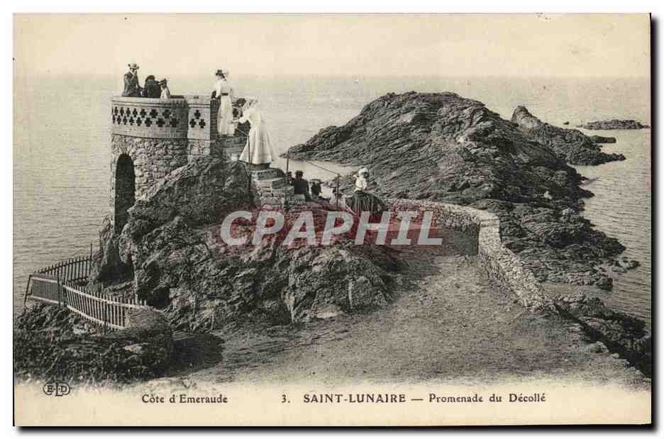 CPA Saint Lunaire Promeande du Decolle
