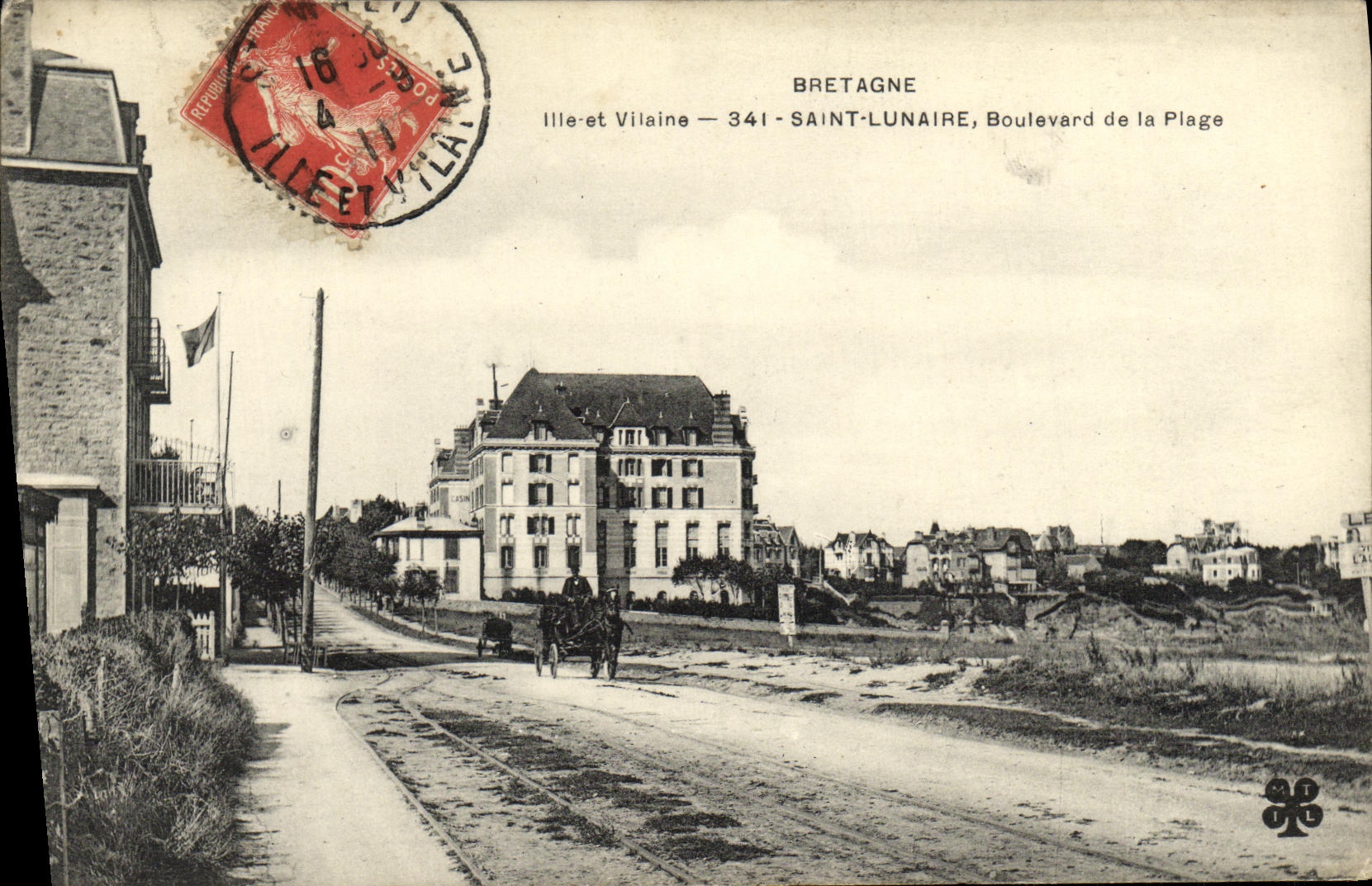 Saint-Lunaire — Boulevard de la Plage — éditeur inconnu, n° de série non visible