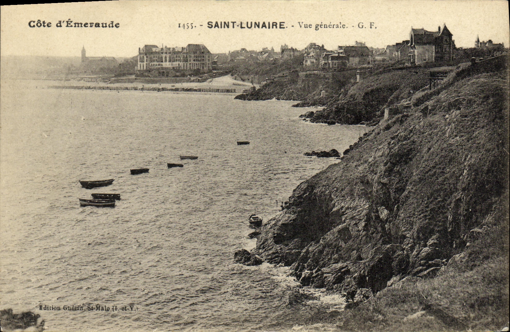 Saint-Lunaire — Vue générale — G.F. — Édition Guézin, St-Malo