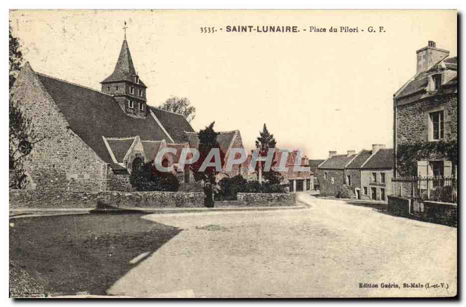 Saint-Lunaire - Place du Pilori - Édition Guérin, St-Malo (L.-et-V.)