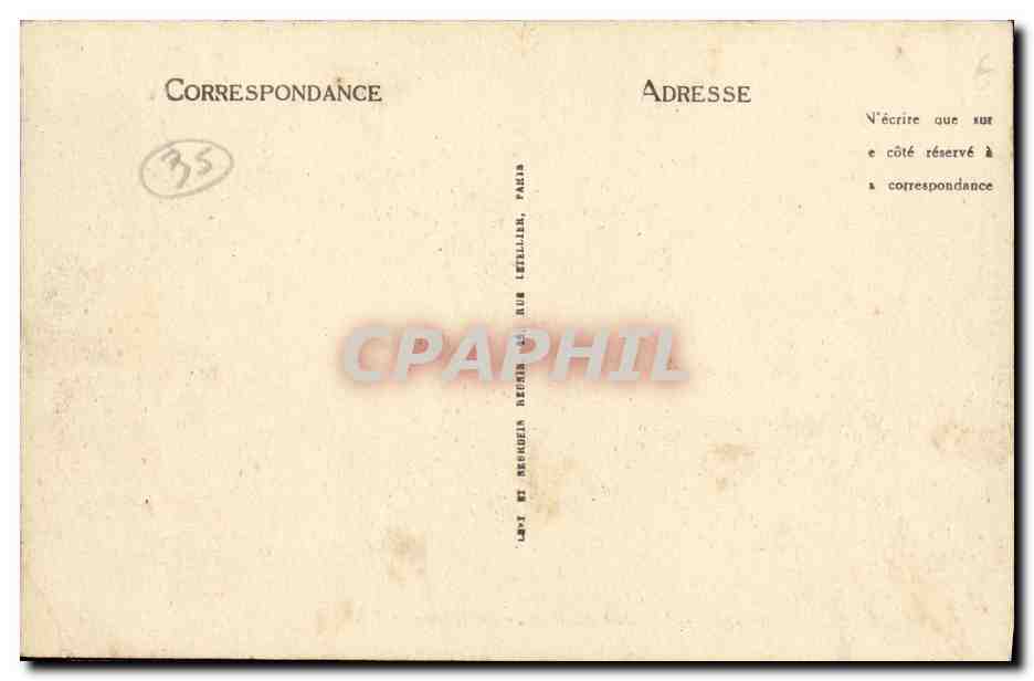 CPA Saint Lunaire L Heure du Bain — Verso