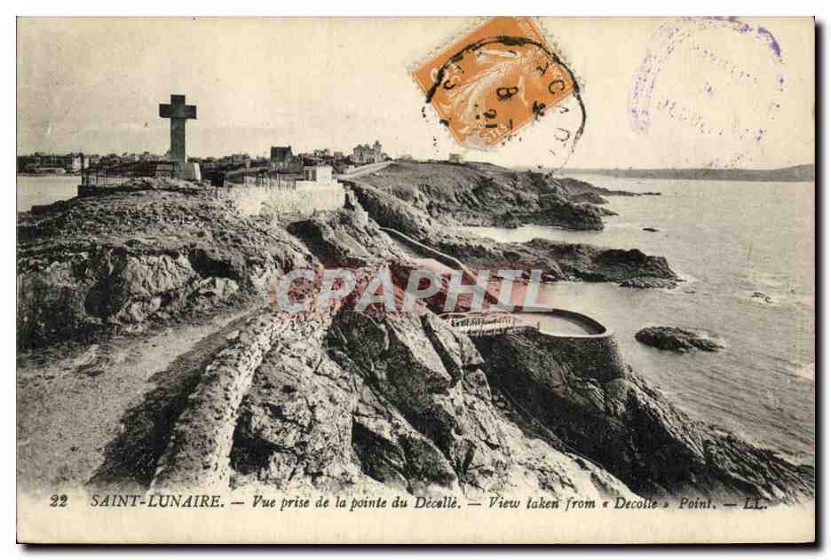 CPA Saint Lunaire Vue prise de la Pointe du Decolle