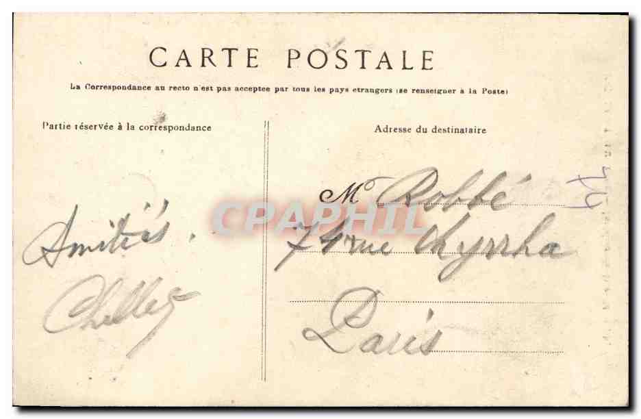 Saint-Lunaire — Intérieur du Décollé — G.F. n°4007 — Verso
