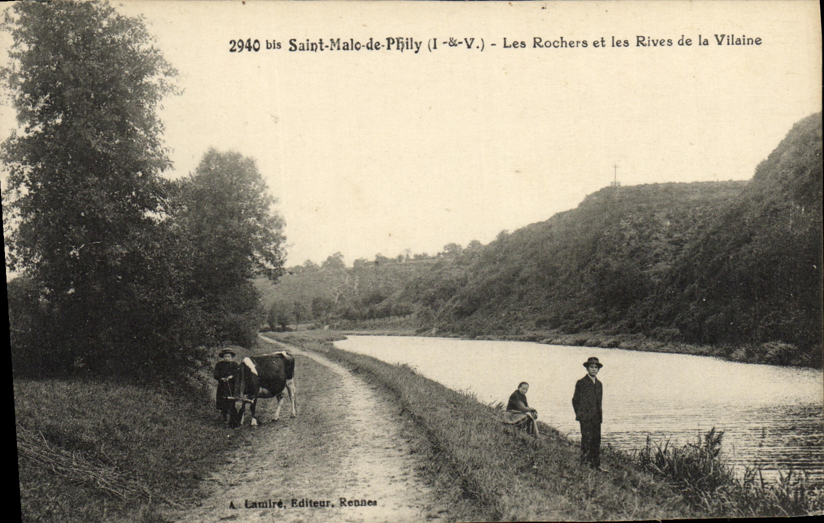 Saint-Malo-de-Phily (Ille-et-Vilaine) — Les Rochers et les Rives de la Vilaine — A. Lamiré, Éditeur, Rennes