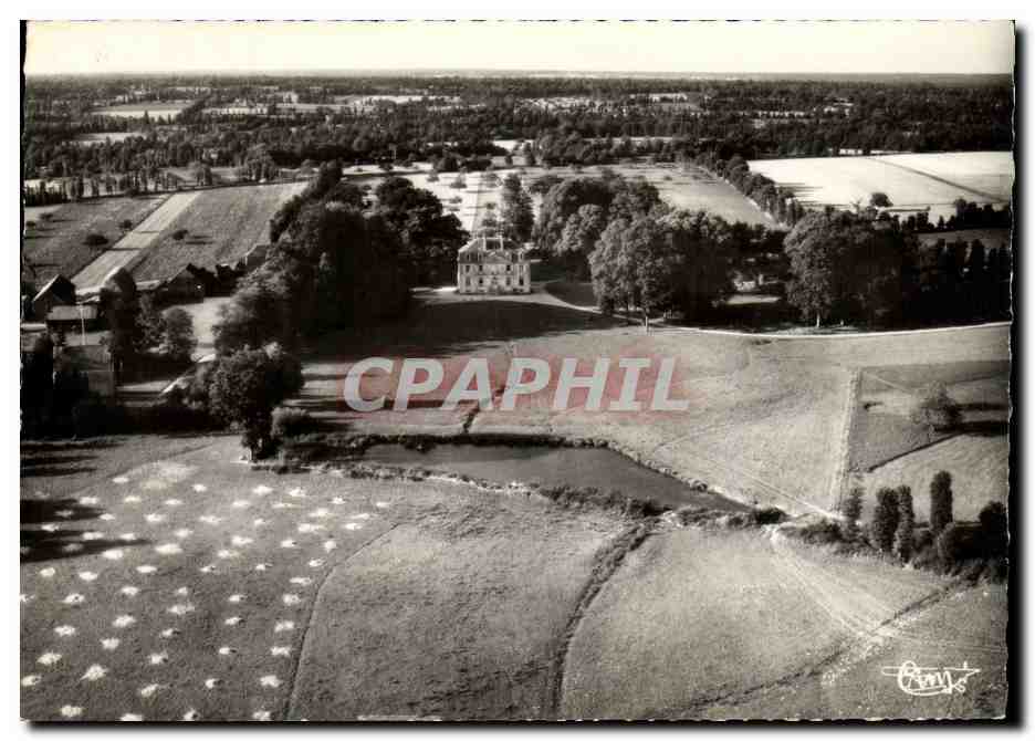 CPM St Maugan Vue aerienne du Chateau de la Bassardaine