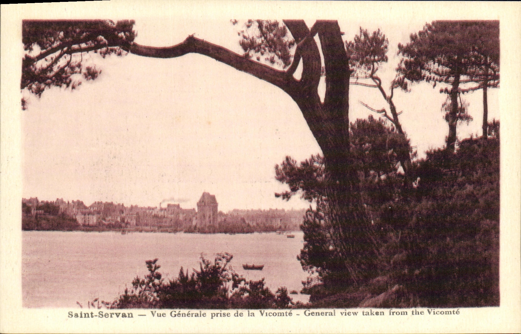 Saint-Servan — Vue Générale prise de la Vicomté — General view taken from the Vicomté