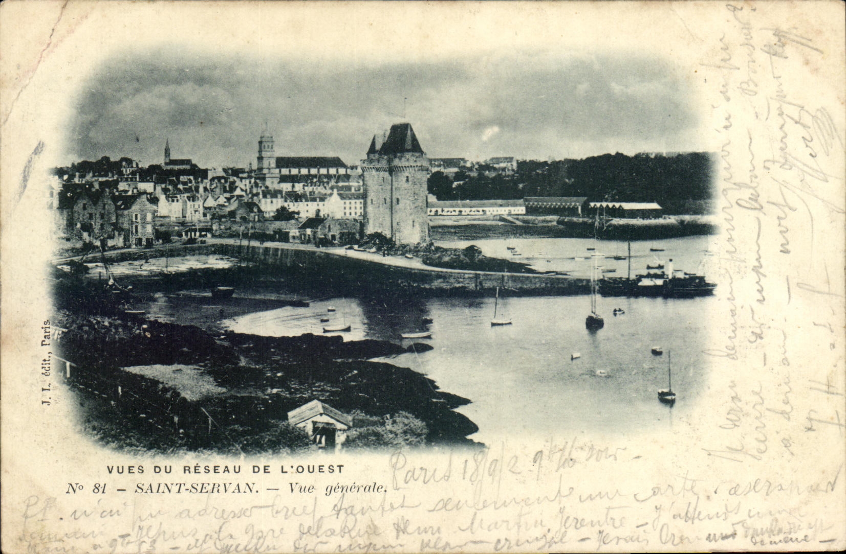 Saint-Servan — Vue générale — J.T. édit., Paris, N° 81