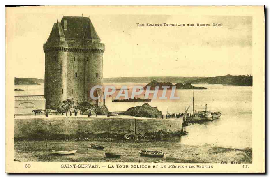 Saint-Servan — La Tour Solidor et le Rocher de Bizeux — Édite Harib