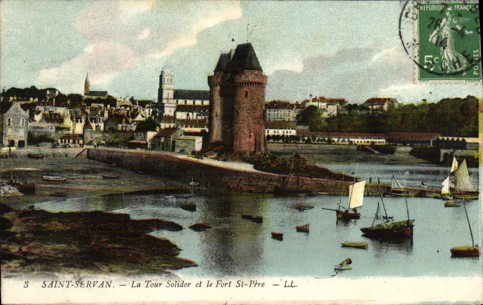 Saint-Servan — La Tour Solidor et le Fort St-Père — LL.