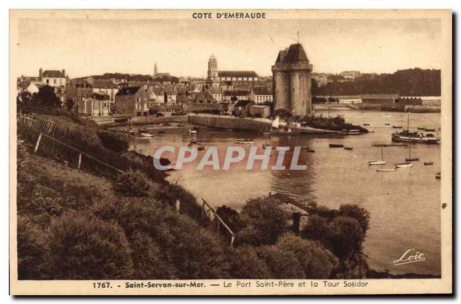 Saint-Servan-sur-Mer — Le Port Saint-Père et la Tour Solidor — Édition Mesny - Rennes