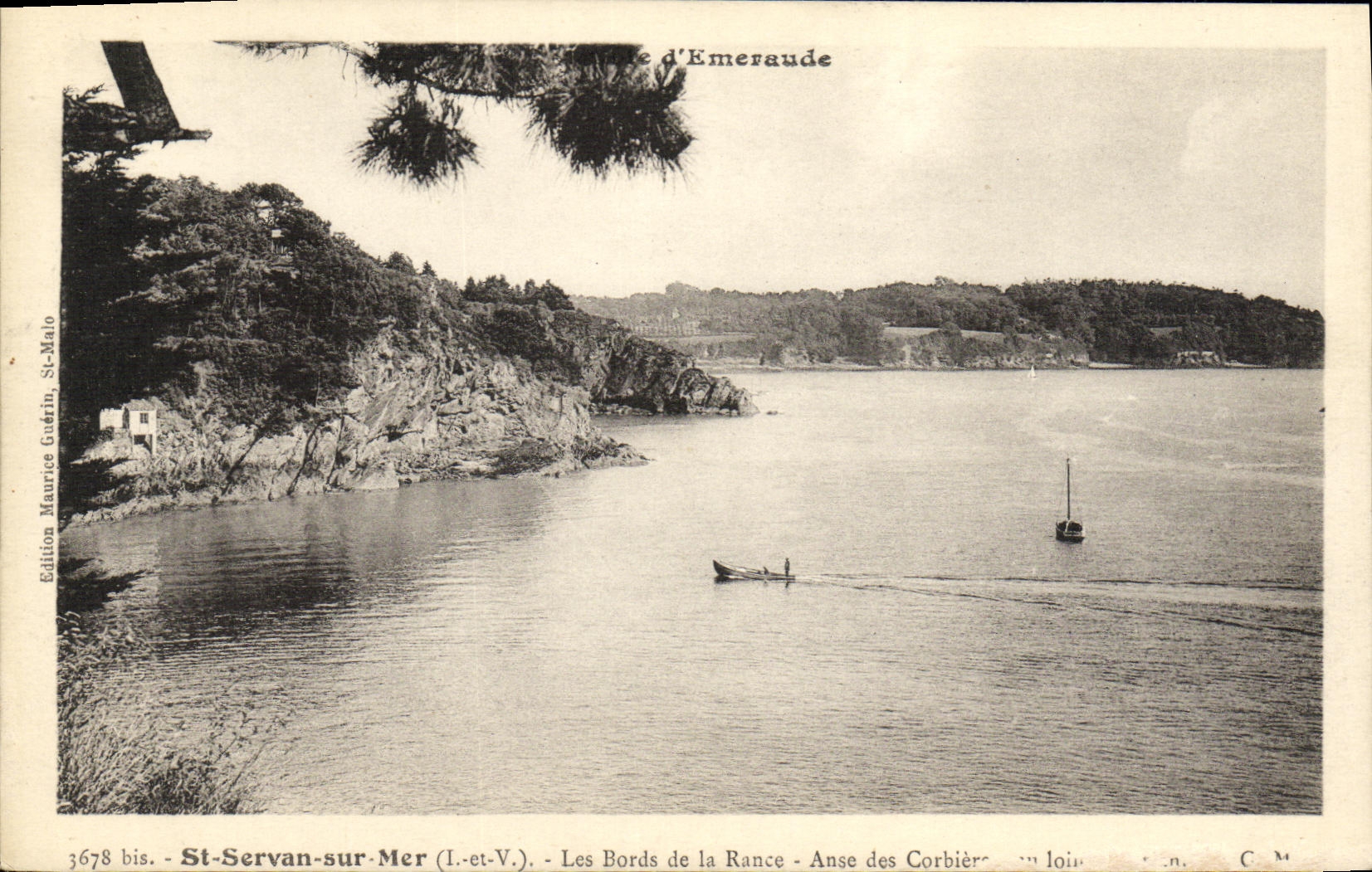 St-Servan-sur-Mer (I.-et-V.) — Les Bords de la Rance - Anse des Corbières — Édition Maurice Gudérin, n° 3678 bis