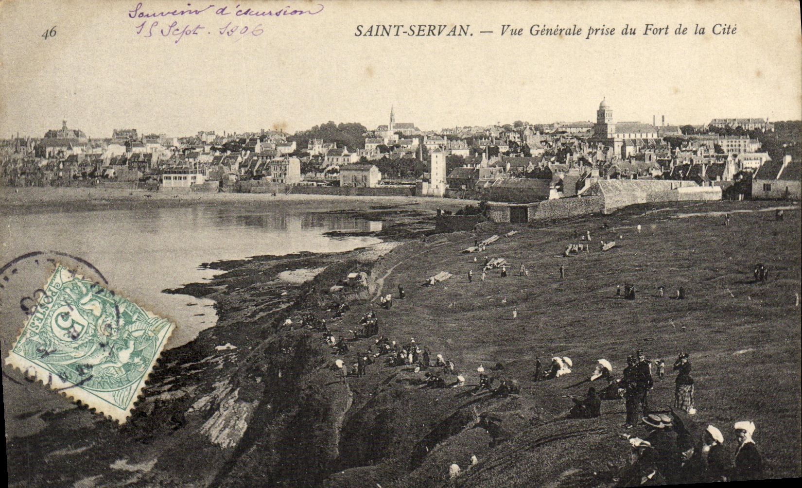Saint-Servan — Vue Générale prise du Fort de la Cité — éditeur inconnu, n° 46