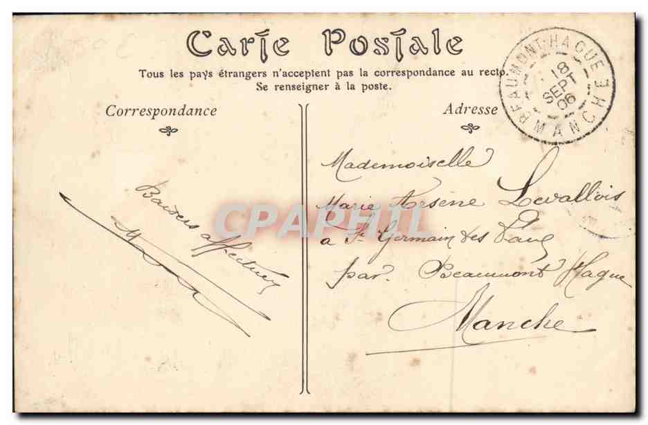 Saint-Servan — Vue Générale prise du Fort de la Cité — éditeur inconnu, n° 46 — Rückseite