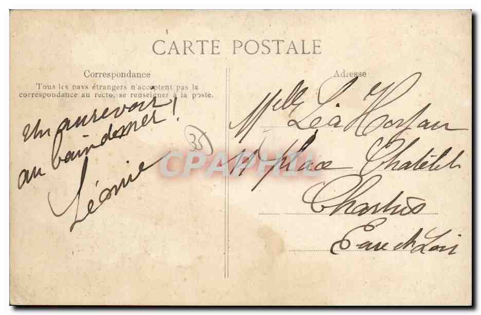 CPA Saint Servan L Hotel de Ville — Rückseite