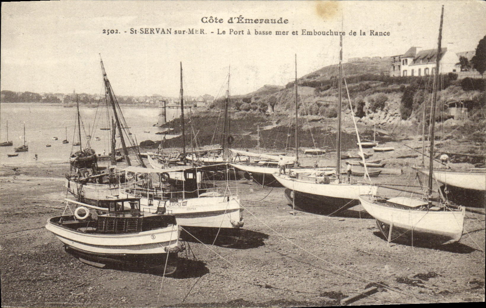 St-Servan-sur-Mer - Le Port à basse mer et Embouchure de la Rance — Côte d'Émeraude, n°2502