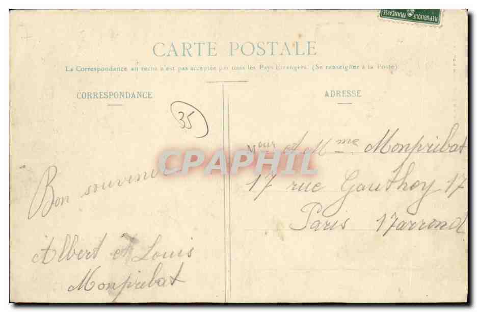 St-Servan - Le Port Solidor - G. F. - Collection Germain fils, Saint-Malo — Rückseite