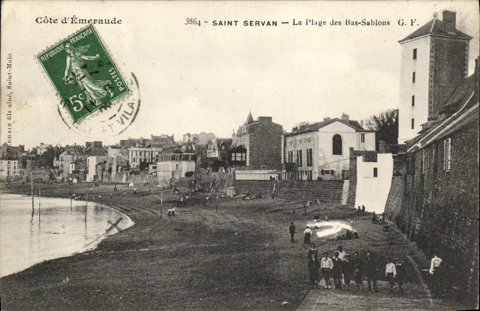 CPA Saint Servan La Plage des Bas Sablons Enfants