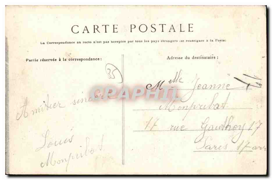 CPA Saint Servan La Plage des Bas Sablons Enfants — Rückseite