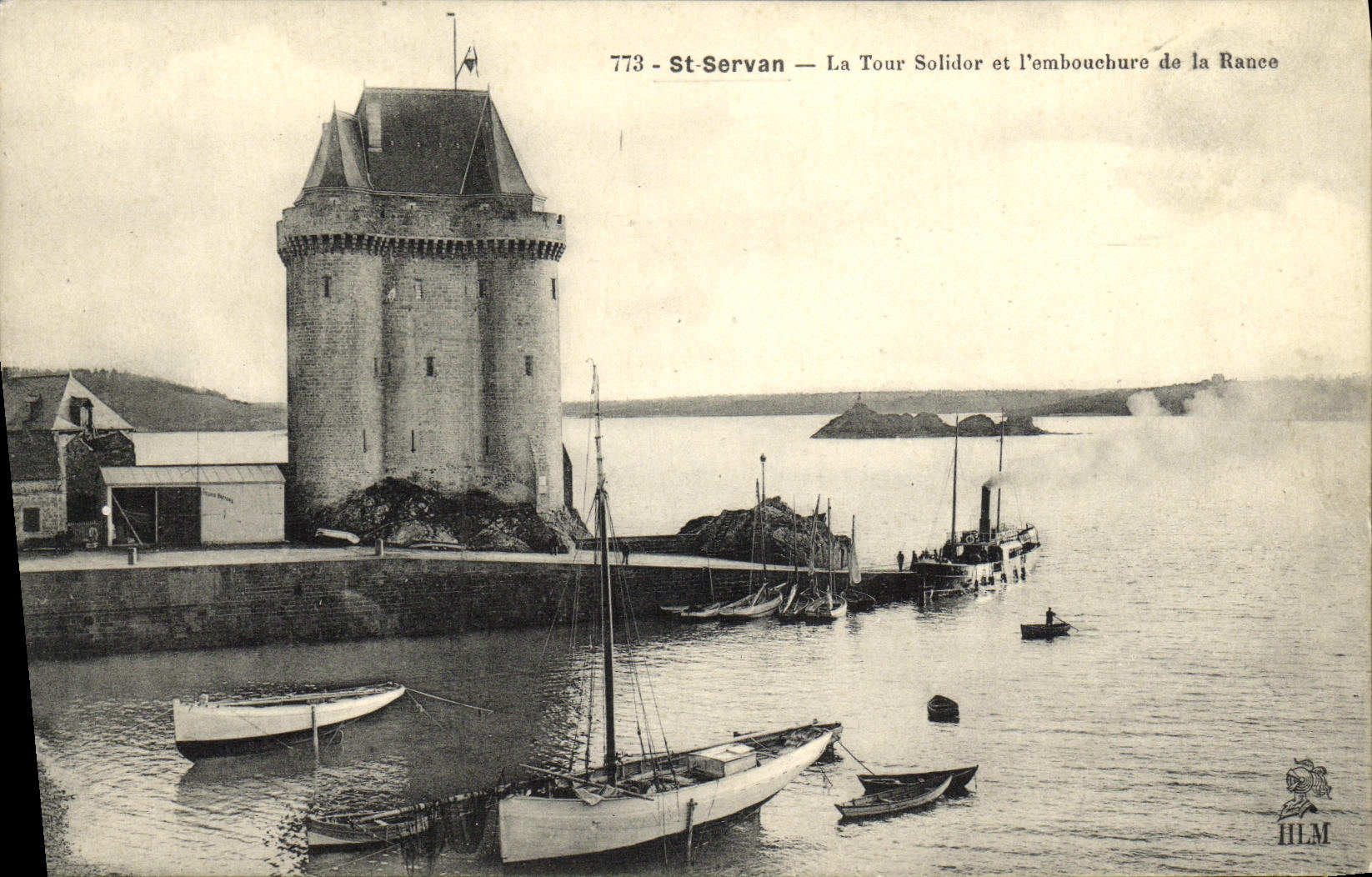 St-Servan — La Tour Solidor et l'embouchure de la Rance — H. Le Malliot, éditeur à St-Malo