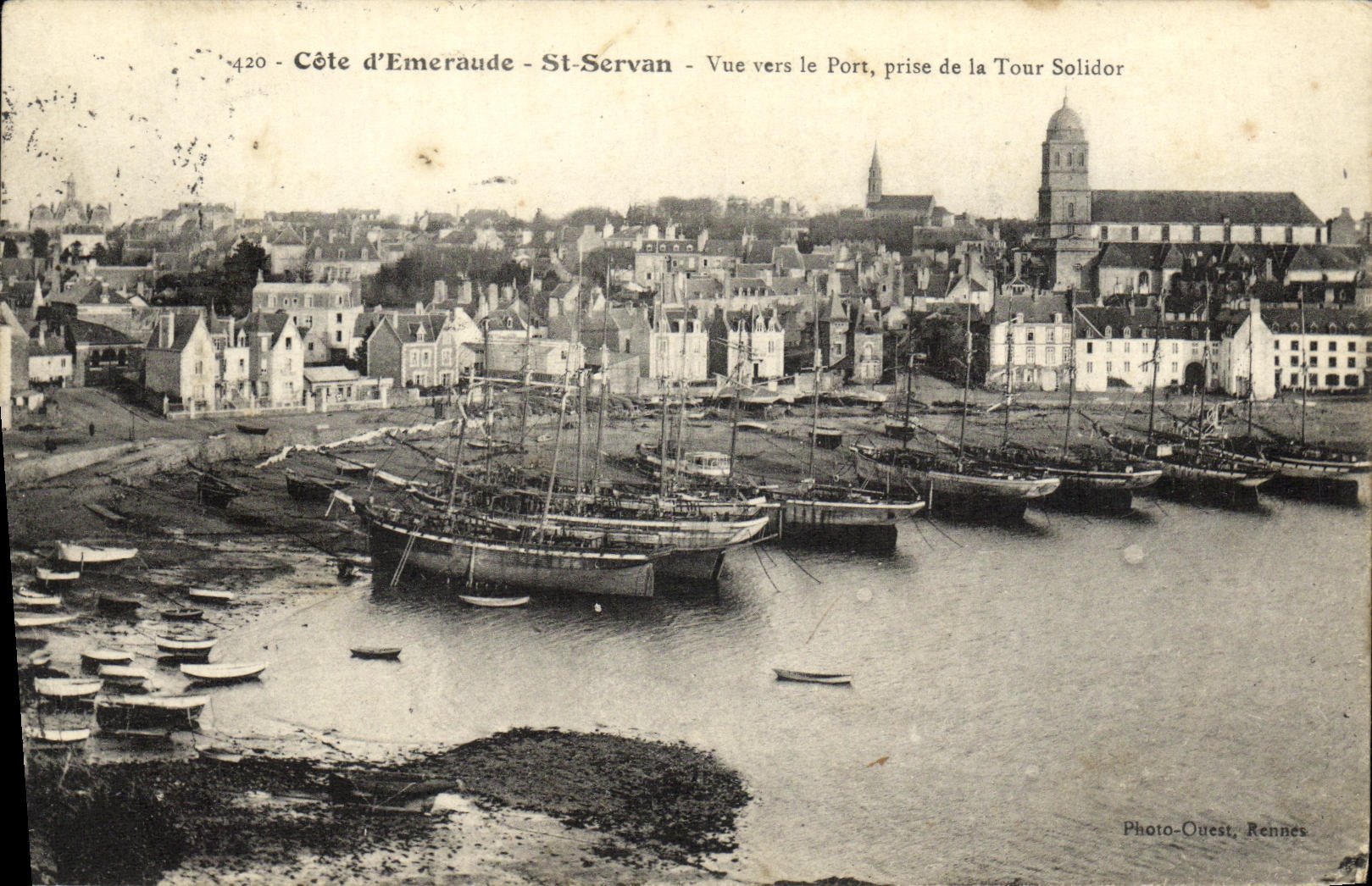 Côte d'Emeraude - St-Servan - Vue vers le Port, prise de la Tour Solidor — Photo-Ouest, Rennes, n°420