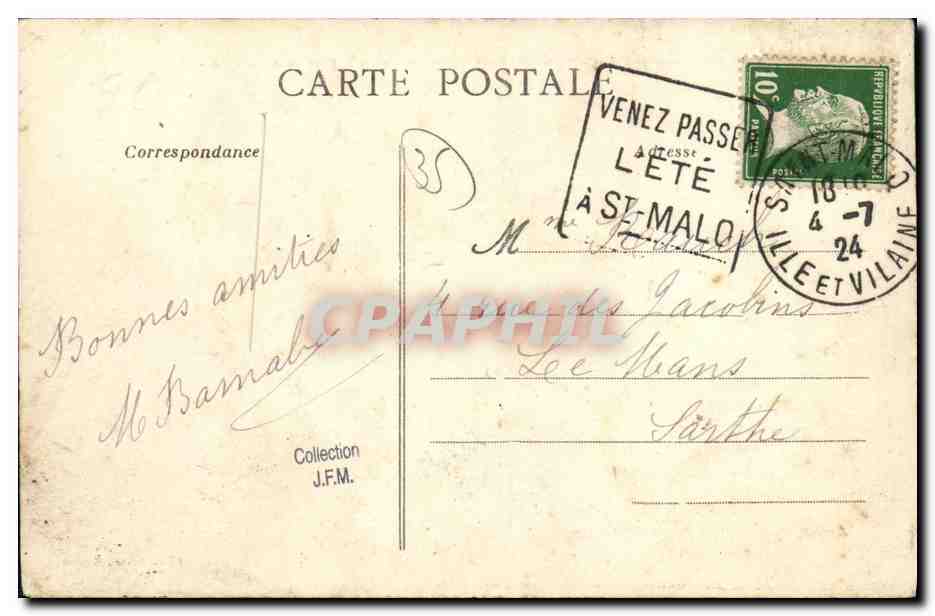 Côte d'Emeraude - St-Servan - Vue vers le Port, prise de la Tour Solidor — Photo-Ouest, Rennes, n°420 — Reverso