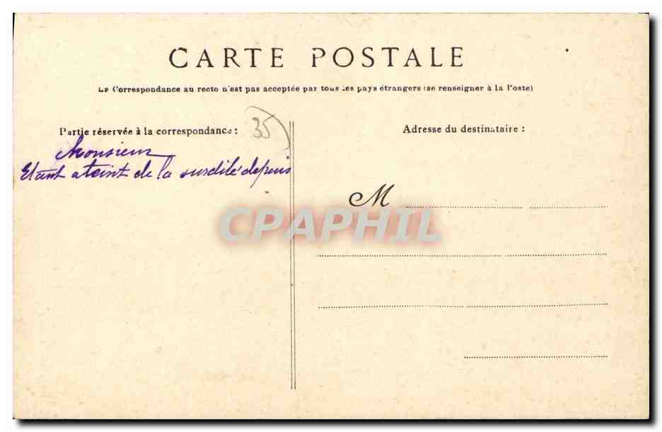 Saint-Servan — La Tour de la Balue — GERMAIN fils aîné, G.F. — Rückseite