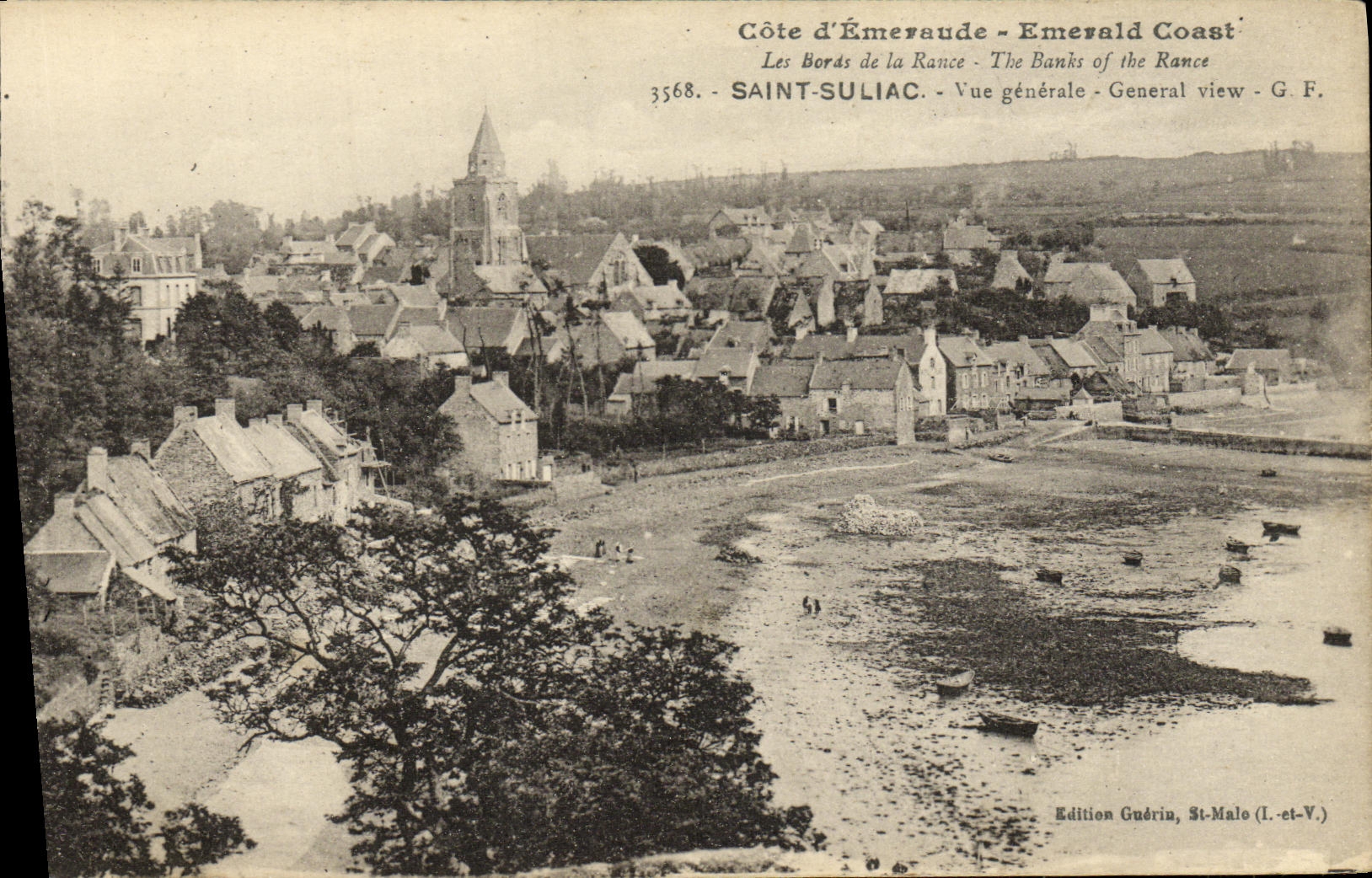Saint-Suliac — Vue générale — Édition Guérin, St-Malo (I.-et-V.)