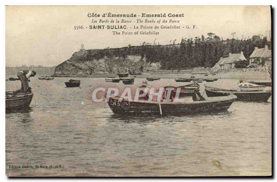 CPA Saint Suliac Le Pointe de Grinfollet Barque 